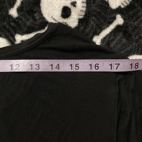 ADDITION ELLE Plus-size stretchy black scoop neck t-shirt ~ Goth 3X 4X top tee - Picture 12 of 15